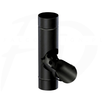 Łapacz deszczówki stalowy ⌀ 120 firmy KROP kolor czarny